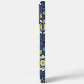 Funky Daisy's In Blauw Case-Mate iPhone Case (Achterkant / Links)
