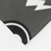 Funky Dark Skull Pattern Fleece Deken (Hoek)