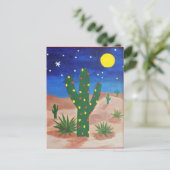 Funky Desert Kerstmis Briefkaart (Staand voorkant)