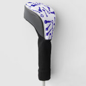 Funky Different Key Shapes Keys Pattern Golfheadcover (Schuin)