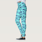Funky Different Key Shapes Pattern-Leggings Leggings (Links)