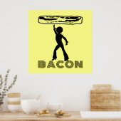 Funky Disco Bacon Poster (Keuken)