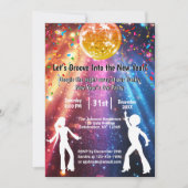 Funky Disco New Yea's Eve Party Invitation (Devant)