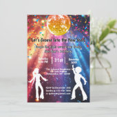 Funky Disco New Yea's Eve Party Invitation (Debout devant)