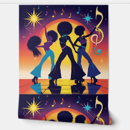Funky Disco Party Peel en Stick Wall Decor Behang