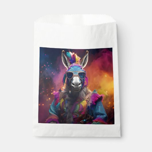 Funky Donkey Blue Glasses Bedankzakje (Voorkant)