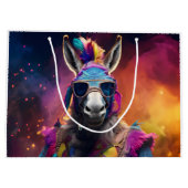 Funky Donkey Blue Glasses Groot Cadeauzakje (Achterkant)