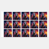 Funky Donkey Blue Glasses Labels (Vel)