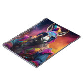 Funky Donkey Blue Glasses Notitieboek (Linkerzijde)