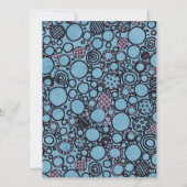 Funky Doodle Circles afstudeerder afstuderen Kaart (Achterkant)