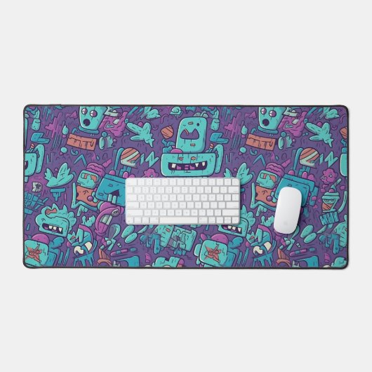 Funky Doodle Monster Bureaumat (Keyboard & Muis)