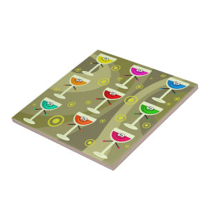 Funky Drinken Tegeltje