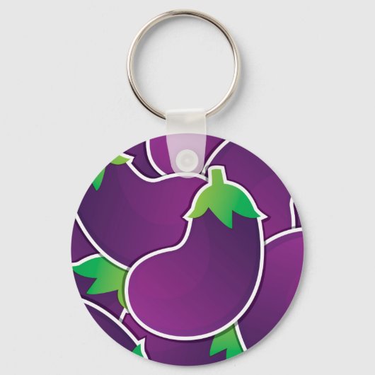 Funky eggplant sleutelhanger (Voorkant)
