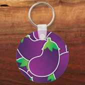 Funky eggplant sleutelhanger (Voorkant)