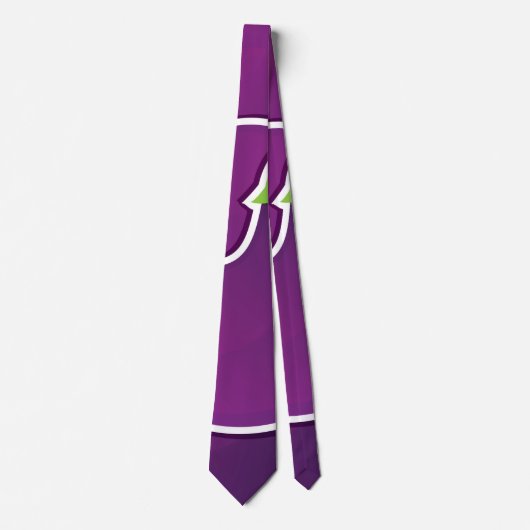 Funky eggplant stropdas (Voorkant)