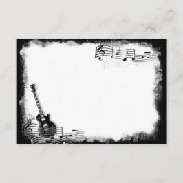 Funky Electric Guitar Flat Dank je wel Notitiekaartje