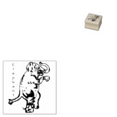 Funky Elephant Rubberstempel (Gestempeld)