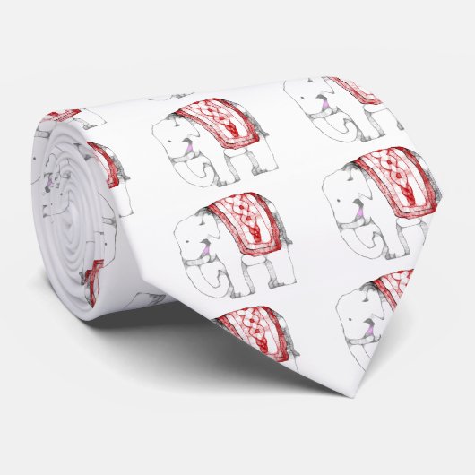 Funky Elephant Stropdas (Opgerold)