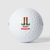 Funky elf pieds de Noël Vacances balle de golf cad (Devant)