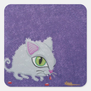 Funky en schattige kat stickers van Soozie Wray