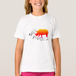 Funky en stijlvol Save Rhinos Long Sleeve Top