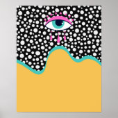Funky Evil Eye Poster (Voorkant)