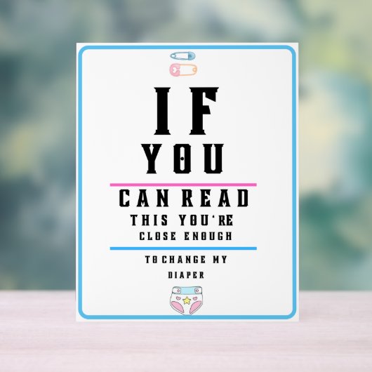 Funky Eye Test Chart Changer ma couche (Neutre)