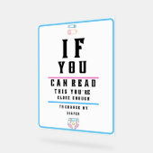 Funky Eye Test Chart Changer ma couche (Angle)