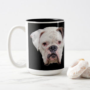Funky Face Boxer Tweekleurige Koffiemok