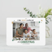 Funky Fake Smiles Tout Le Monde Carte de Noël (Debout devant)