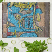 Funky Fantasy Horned Owl Graffiti Theedoek (Gevouwen)