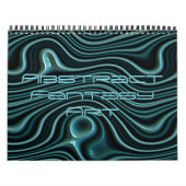 Funky Fantasy Waves 3D Moderne Art Design Kalender (Hoes)