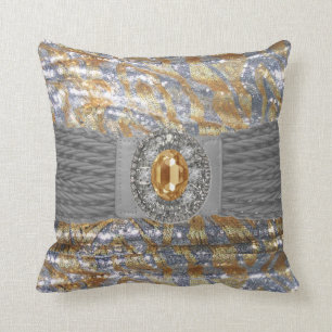 Funky Faux Sequin Rhinestone Mojo Pillow Kussen