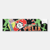 Funky Felix Bumpersticker (Voorkant)