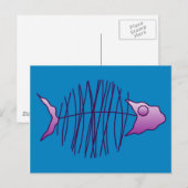 Funky Fish Briefkaart (Voorkant / Achterkant)