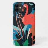 Funky Flamingo Case-Mate iPhone Case (Achterkant)