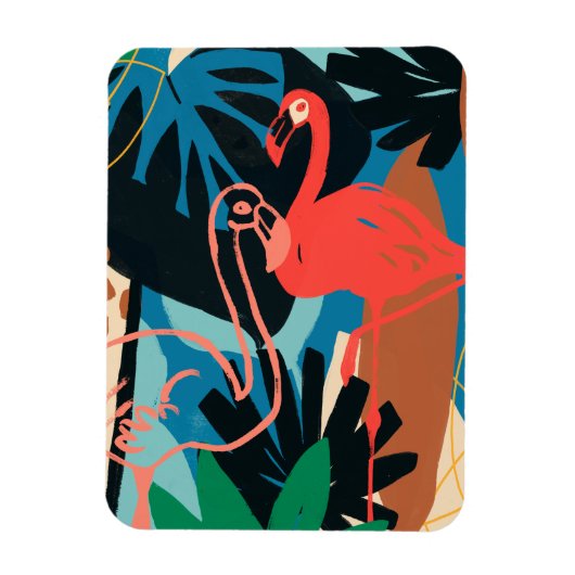 Funky Flamingo Magneet (Verticaal)