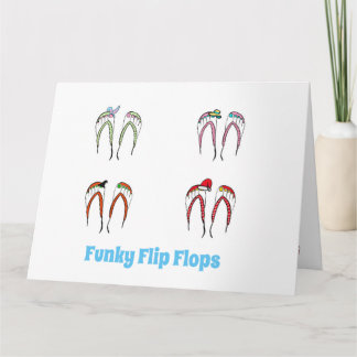 Funky Flip Flop Wenskaart Kaart
