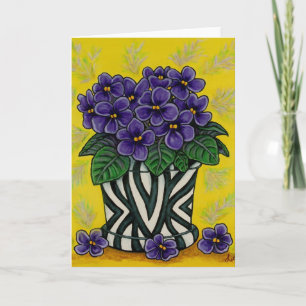 Funky Floral Greeting Kaart