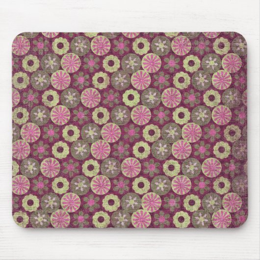 Funky Floral Mousepad Muismat (Voorkant)