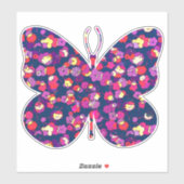 Funky Floral Pattern Sticker (Vel)