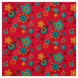 Funky Floral Pattern Stof