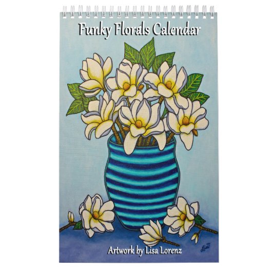 Funky Florals Single Pg. Kalender door Lisa Lorenz (Hoes)