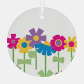 FUNKY FLOWER GARDEN GLAS ORNAMENT (Achterkant)