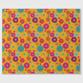 Funky Flower Power Cadeaupapier (Vlak)