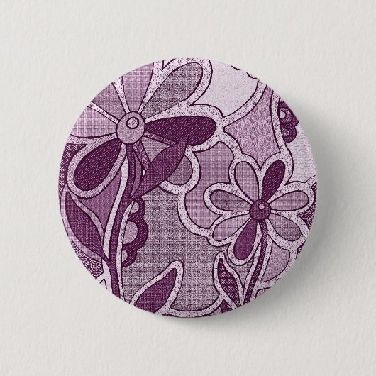 Funky Flowers Button (Voorkant)