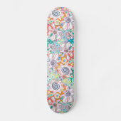 Funky Flowers Skateboard (Voorkant)
