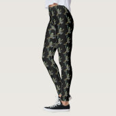 Funky Fractal climate tree Frog Pattern Leggings (Links)