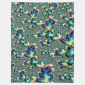 Funky Fractal Fleece Deken (Voorkant)