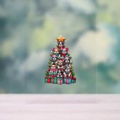 Funky French Bulldog sapin de Noël Santa Hat neige (Neutre)